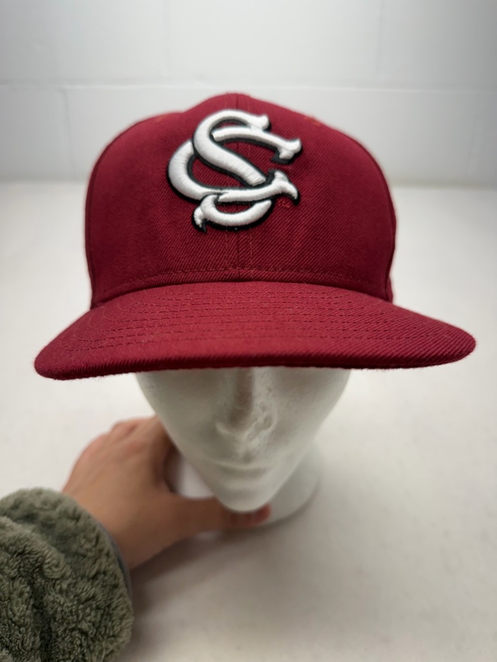 New Era USC Gamecocks University of South Carolina Wool Cap Hat Men’s Size 7 1/4 - Picture 4 of 13